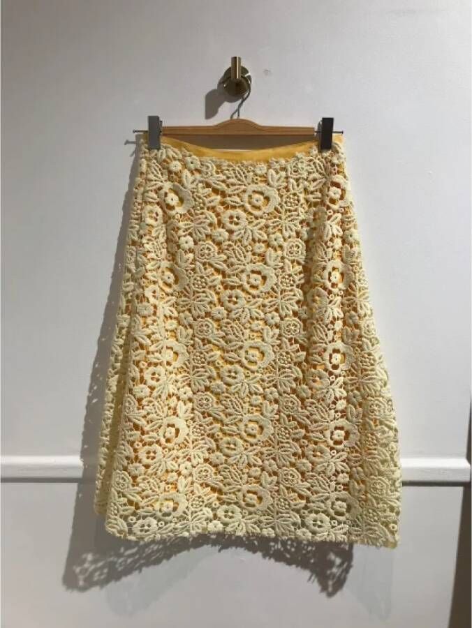 Miu Pre-owned Polyester bottoms Geel Dames
