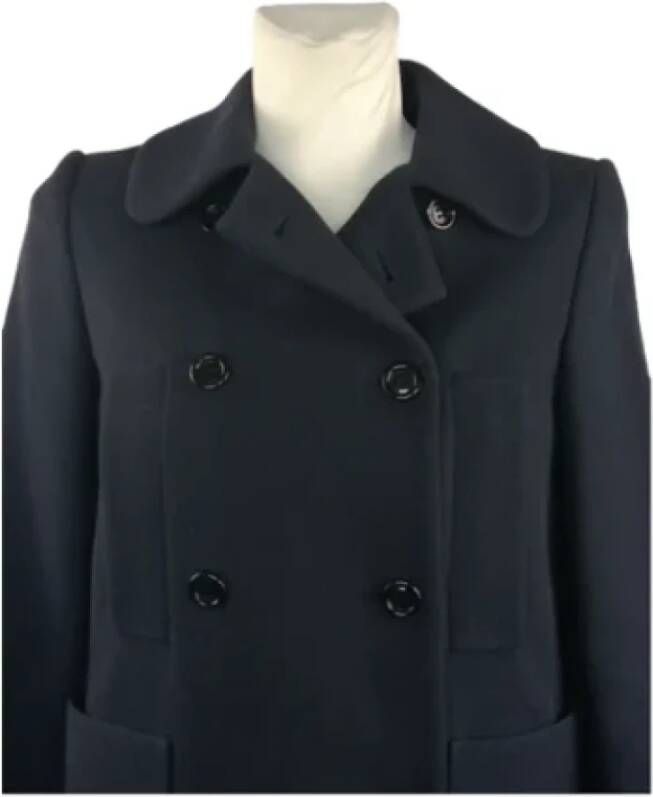 Miu Pre-owned Cotton outerwear Blauw Dames