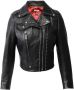 Miu Pre-owned Leather outerwear Zwart Dames - Thumbnail 2