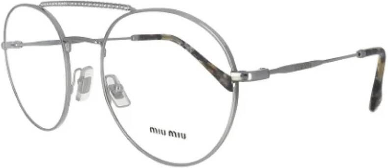 Miu Pre-owned Metal sunglasses Grijs Dames