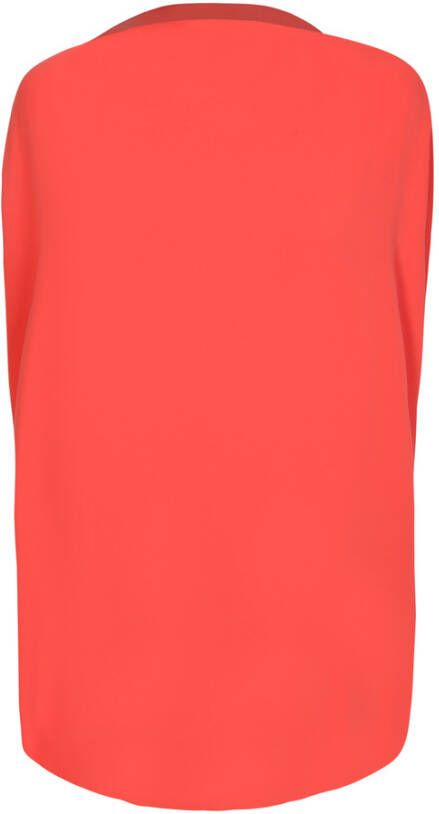 MM6 Maison Margiela Mouwloze top met uitlopend design oranje polyester Oranje Dames