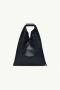 MM6 Maison Margiela Japanse Klassieke Kleine Zwarte Lederen Handtas Black Dames - Thumbnail 2