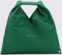 MM6 Maison Margiela Elegante Handtas met Ritssluiting en Logo Details Groen Dames - Thumbnail 5