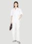 MM6 Maison Margiela Katoenen Poplin Overhemd met Knoopsluiting White Dames - Thumbnail 2