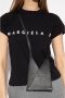 MM6 Maison Margiela Japanse 6 Zwarte Leren Portemonnee Pashouder Black Dames - Thumbnail 4