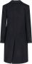 MM6 Maison Margiela Zwarte wollen blend jas met omgekeerde revers Zwart Dames - Thumbnail 2