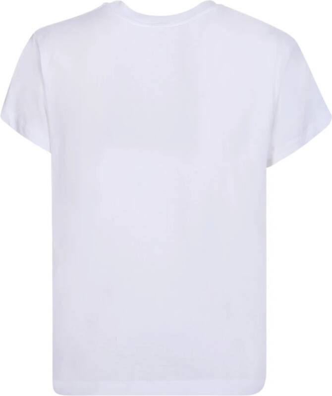 MM6 Maison Margiela Wit T-shirt met logo print Wit Dames