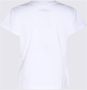 Maison Margiela Logo Print Katoenen T-Shirt voor Dames White Dames - Thumbnail 3