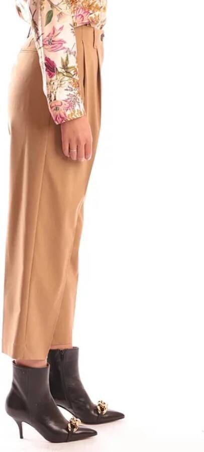 Momoni Bijgesneden broek Bruin Dames