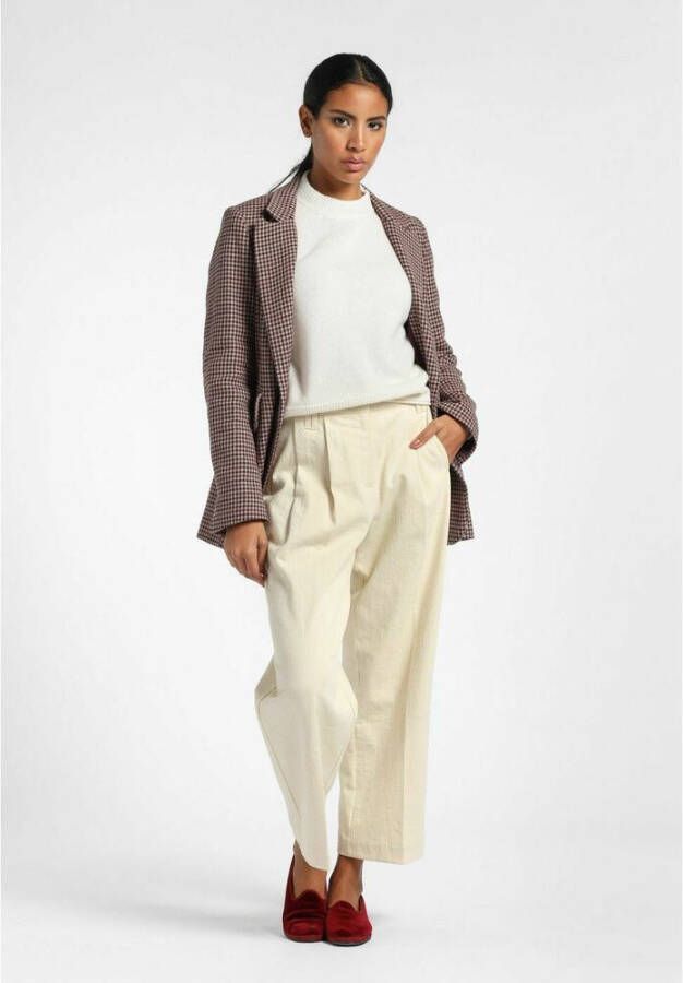 Momoni Brede broek Beige Dames