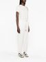 Moncler Geborduurd Logo Wit Katoenen T-Shirt White Dames - Thumbnail 2
