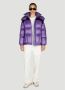 Moncler Gewatteerde jas met fluwelen schouders Purple Dames - Thumbnail 4