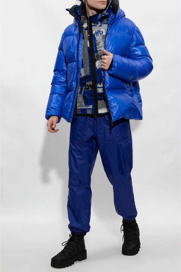 Moncler Donkerblauwe Geïsoleerde Sweatpants met Gore-Tex Infinium™ Technologie Blauw Heren