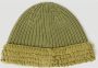 Moncler Handgestikte Wollen Beanie Hoed Green Unisex - Thumbnail 1