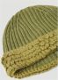 Moncler Handgestikte Wollen Beanie Hoed Green Unisex - Thumbnail 2