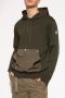 Moncler Contrastpaneel Hoodie Black Heren - Thumbnail 2