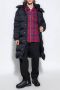 Moncler Lange gewatteerde jas met hoge kraag Black Heren - Thumbnail 2