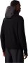 Moncler Zwarte gewatteerde hoodie met logo print Black Heren - Thumbnail 4