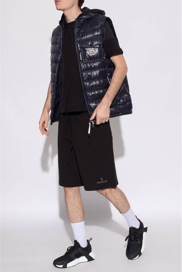 Moncler Geperforeerd T-shirt Zwart Heren