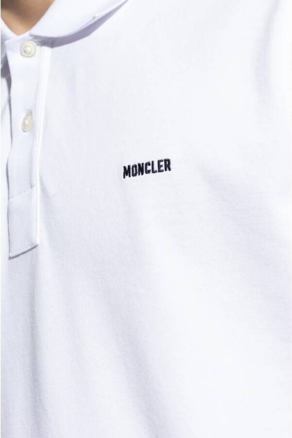 Moncler Poloshirt White Heren