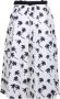 Moncler Bloemenprint Geplooide Midi Rok Beige Dames - Thumbnail 2