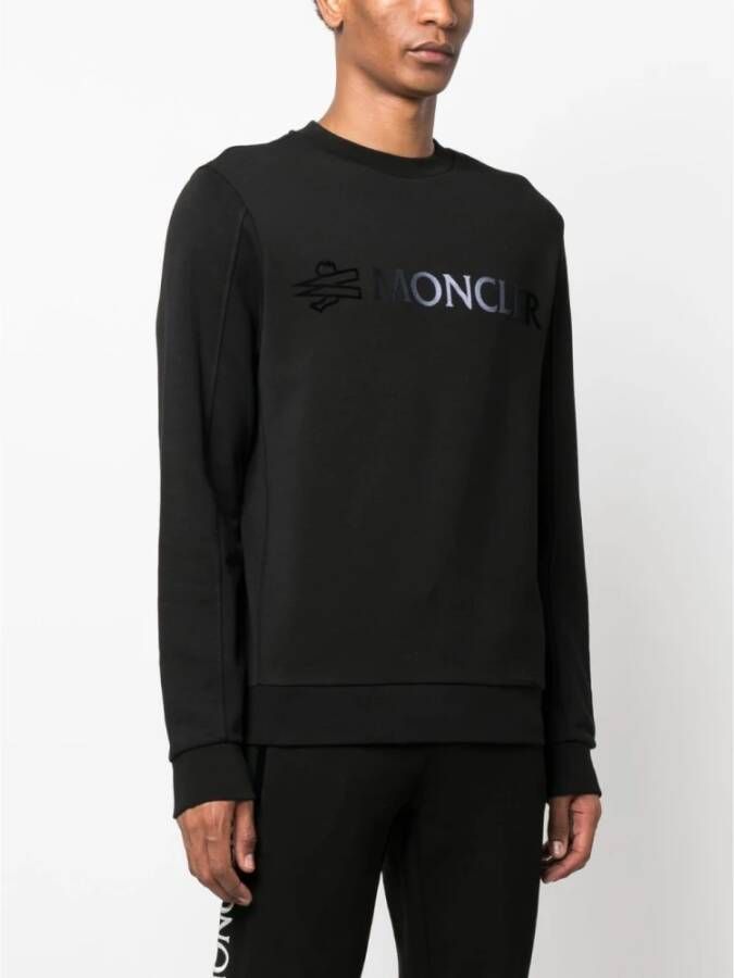 Moncler Zwarte Sweaters Sweatshirt Zwart Heren