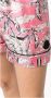 Moncler Zijden Shorts met Palmboomprint Roze Dames - Thumbnail 2