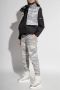 Moncler Grafische Print Gilet Jas Gray Dames - Thumbnail 4
