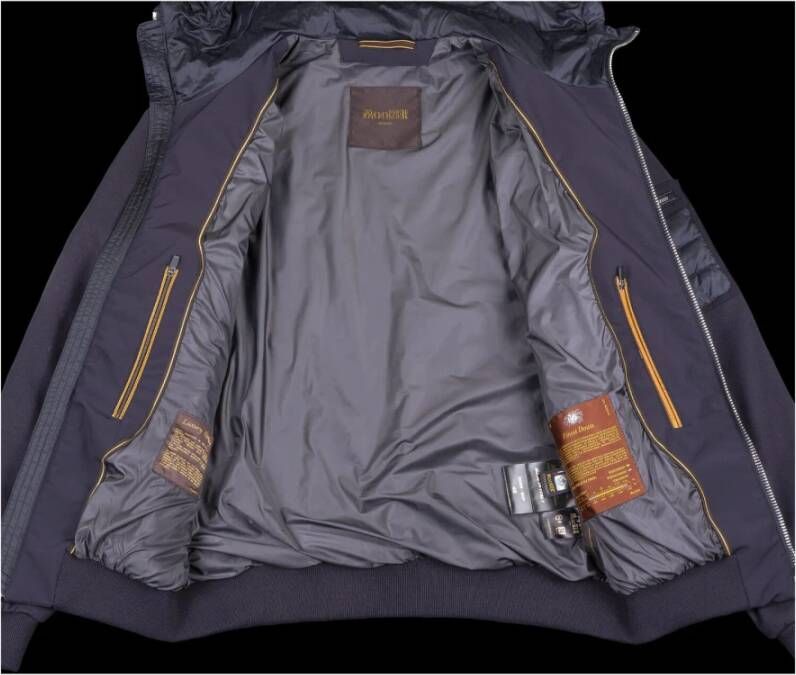 Moorer Bomber Jackets Blauw Heren