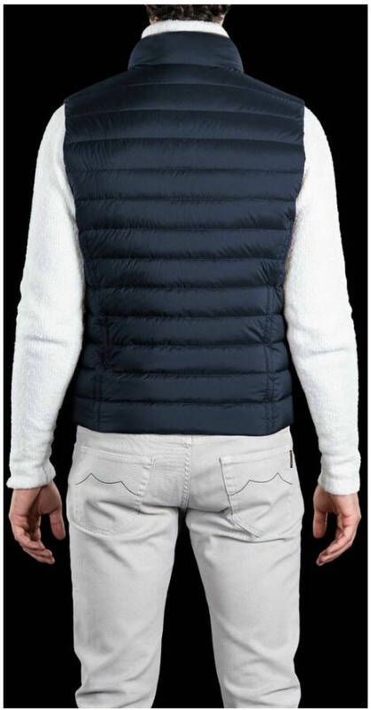 Moorer Vest Blauw Heren