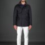 Moorer Acqua Double-Breasted Ganzendonsjas Blue Heren - Thumbnail 2