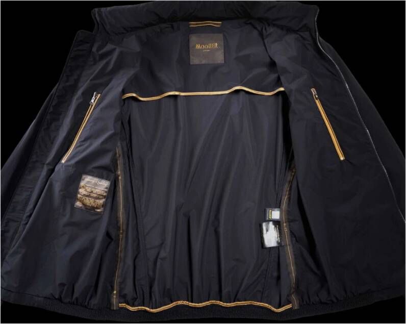 Moorer Bomberjack Blauw Heren