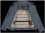 Moorer Gewatteerde Rits Mouw Zijzak Jas Gray Dames - Thumbnail 2