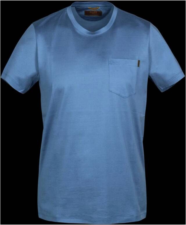Moorer Knitwear Blauw Heren