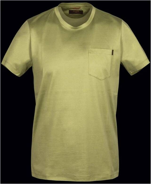 Moorer T-shirt Groen Heren