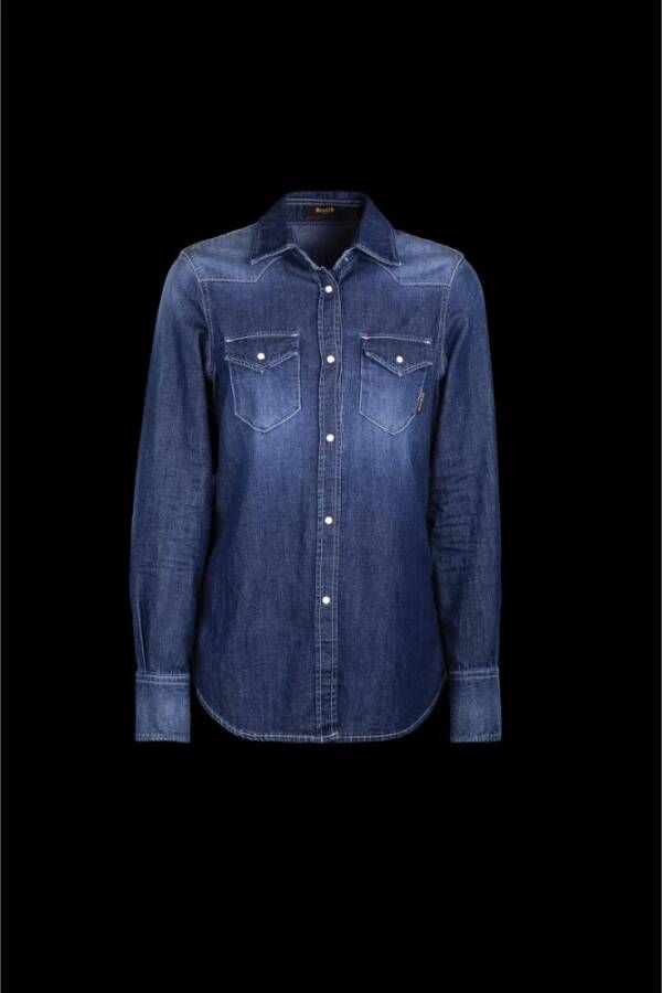 Moorer Shirts Blauw Dames