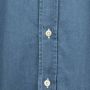 Moorer Normaal Overhemd Blauw Heren - Thumbnail 2