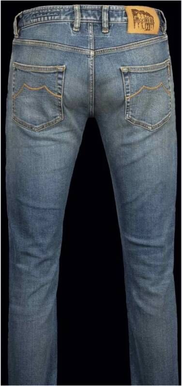 Moorer Slimfit-jeans Blauw Heren