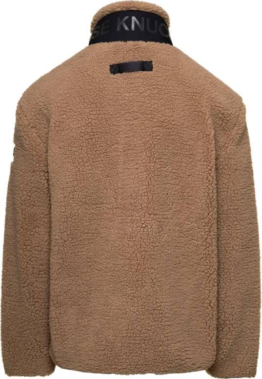 Moose Knuckles Bruine Saglek Zip Up Jassen Bruin Heren