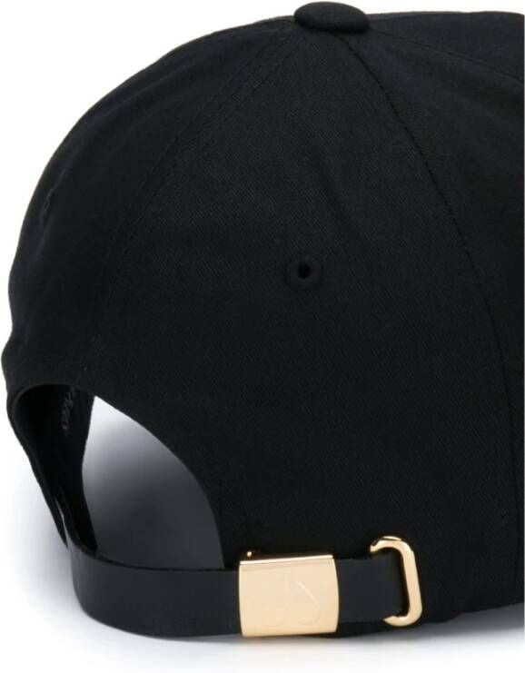 Moose Knuckles Luxe Gouden Logo Cap Zwart Heren