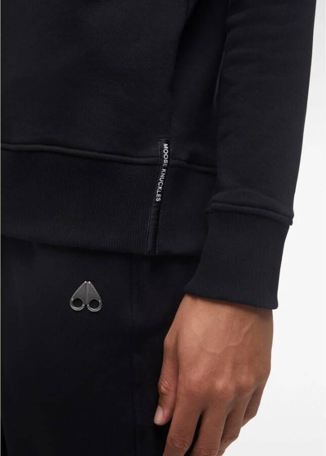 Moose Knuckles Argent Logo Sweatshirt Zwart Heren