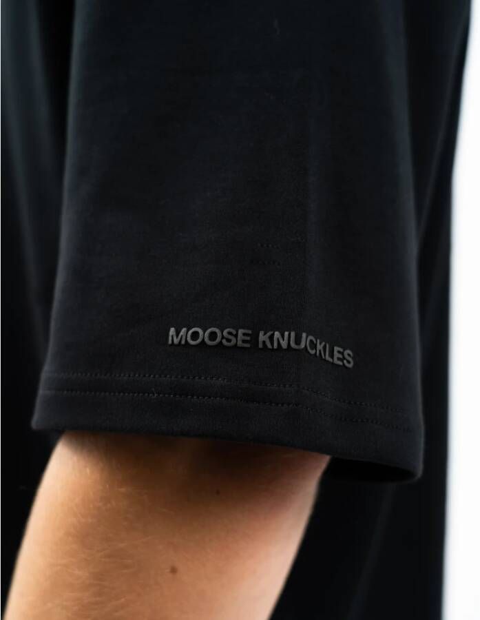Moose Knuckles T-Shirts Zwart Heren