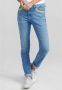 MOS MOSH Slim-Fit Jeans met Distressed Details Blue Dames - Thumbnail 2