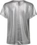 MOS MOSH Dames Tops & T-shirts Nivola Foil Tee Zilver - Thumbnail 1