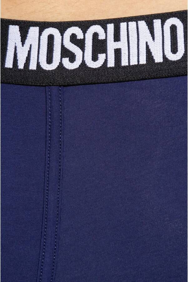 Moschino 2-pack Supima katoenen boxershorts Blue Heren