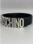 Moschino Zilveren Logo Metallic Letter Riem Black - Thumbnail 2