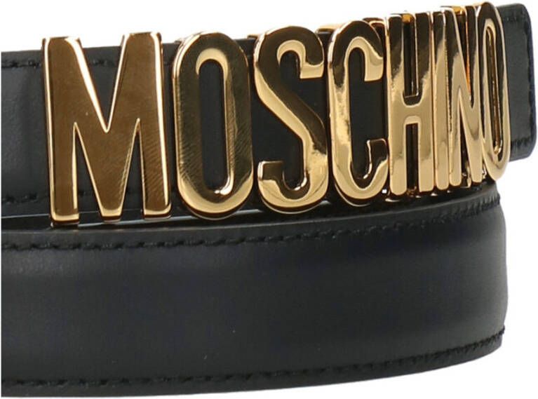 Moschino Riem met logogesp Zwart - Foto 4