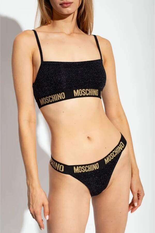 Moschino Bikinislip Zwart Dames