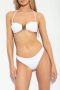 Moschino Witte Bikini Top met Logo Plaque White Dames - Thumbnail 5
