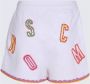 Moschino Logo-geborduurde kanten shorts White Dames - Thumbnail 2